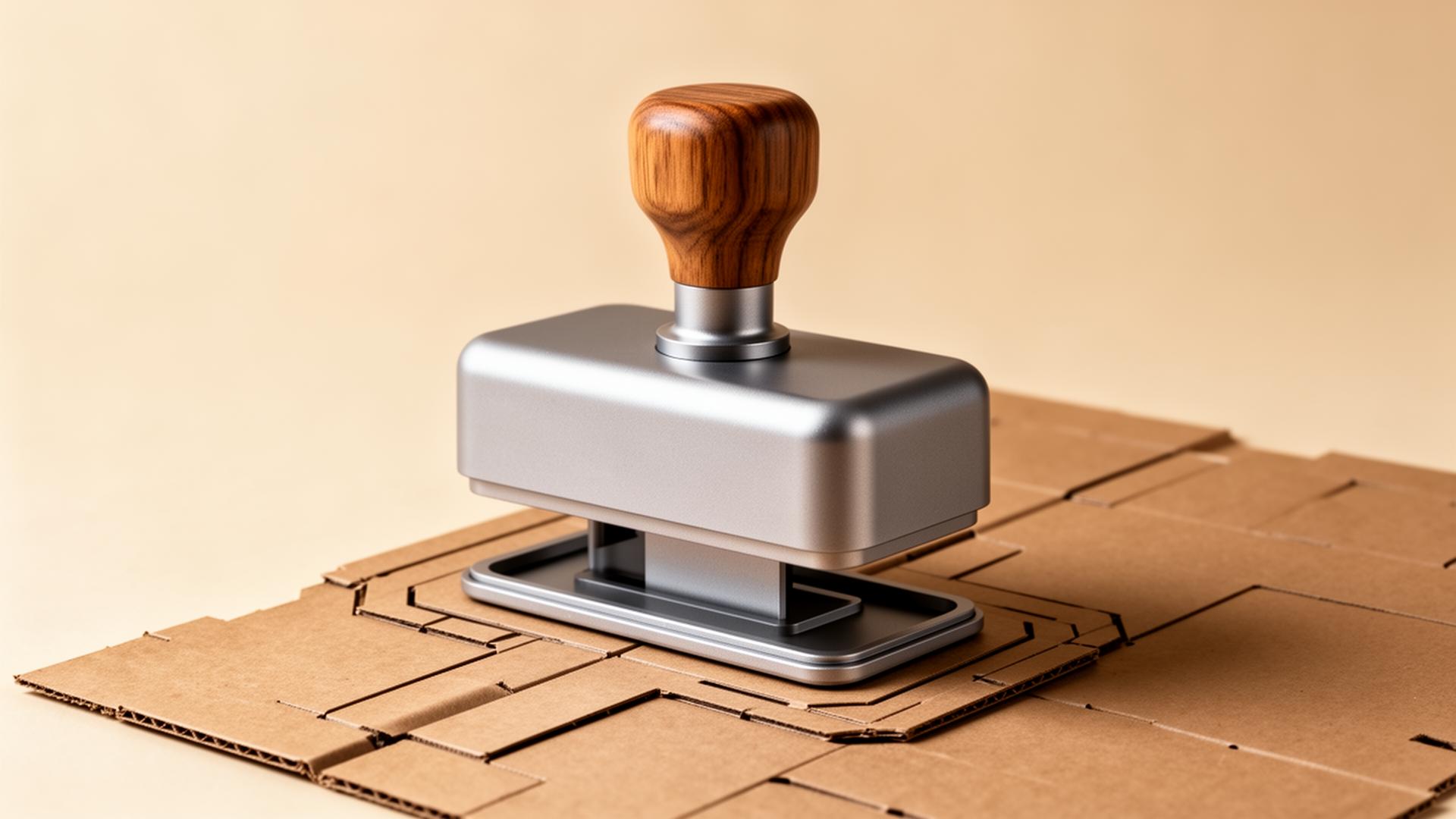 Build Your Own Box precision press on kraft cardboard template